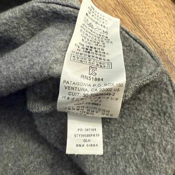 Patagonia Fitz Roy Horizons Uprisal Crew Sweatshirt Gray Logo Hike Unisex Medium - Picture 10 of 11